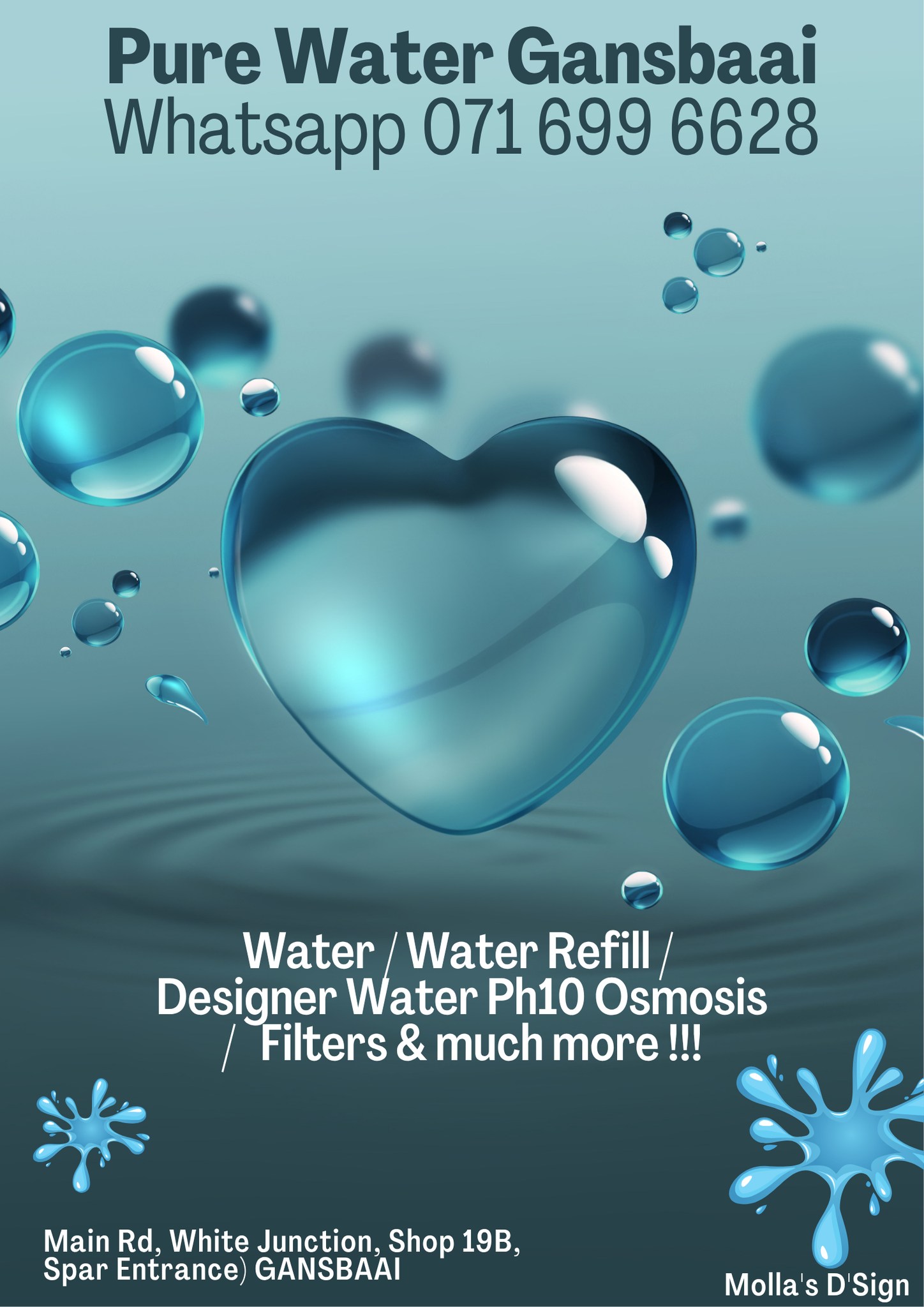 Water bottles and refills